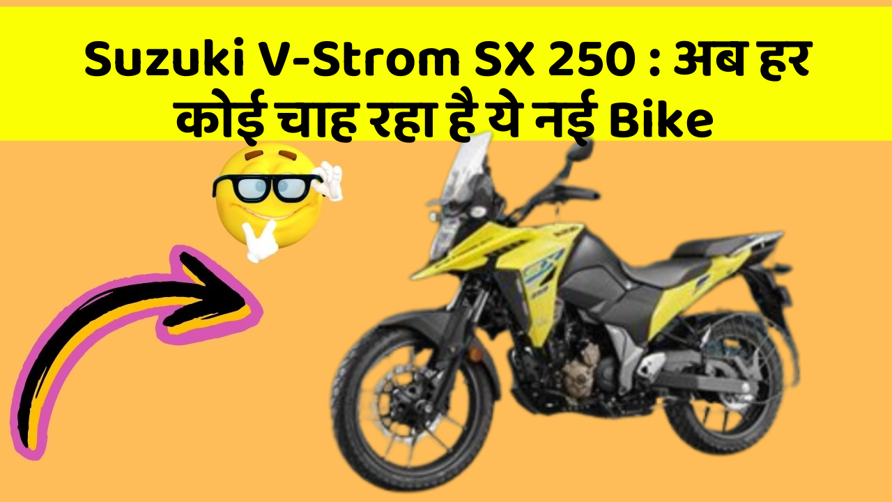 Suzuki V-Strom SX 250 : अब हर कोई चाह रहा है ये नई Bike